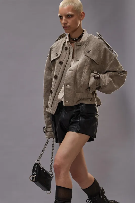 OVERSIZED TRENCH JACKET - STONE sold by R13