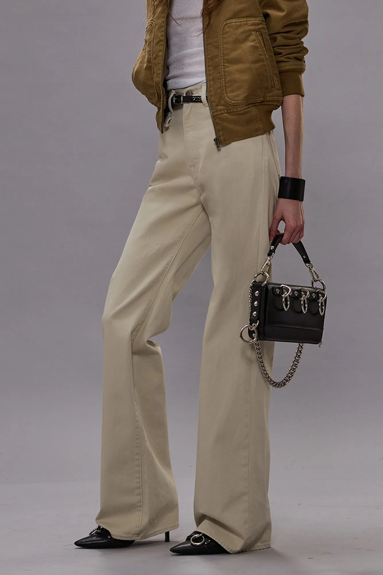 JANE JEAN - IVORY SATEEN sold by R13