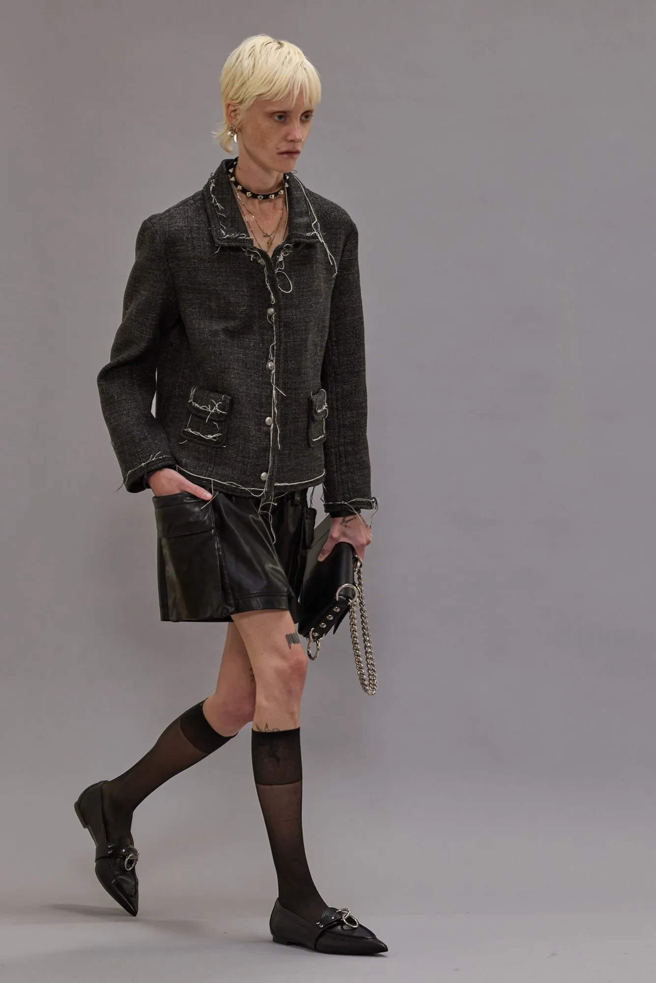 BOXY JACKET - DARK GREY sold by R13 product image thumbnail 2