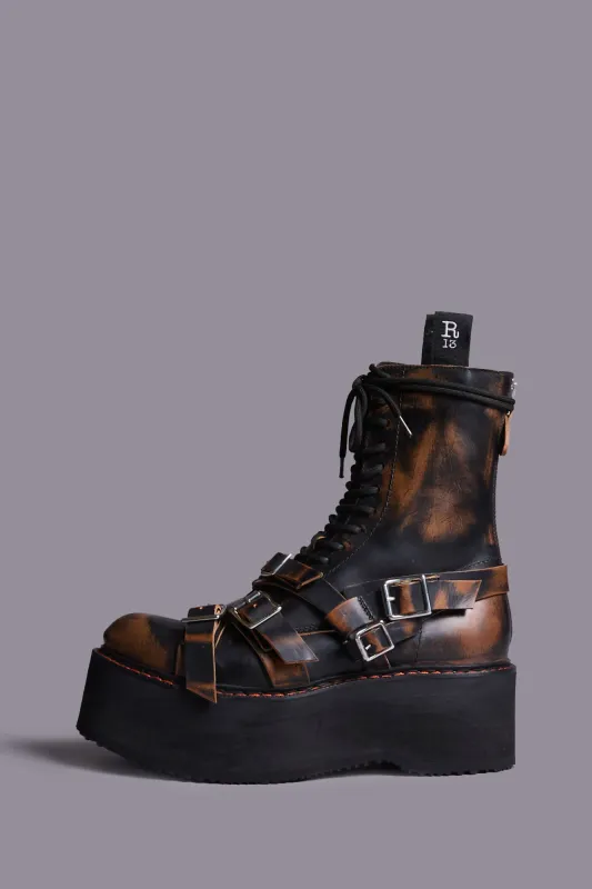 STRAPPED DOUBLE STACK BOOT - REMOVE sold by R13