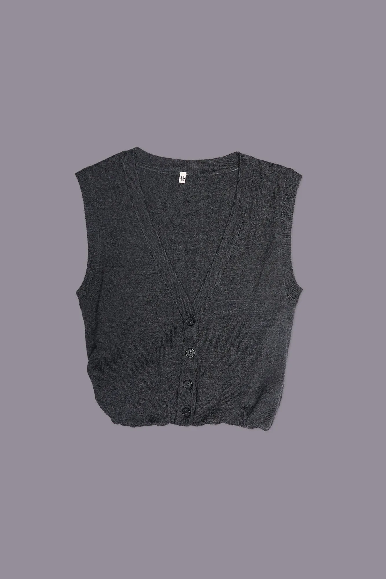 BALLOON VEST - CHARCOAL sold by R13 product image thumbnail 2