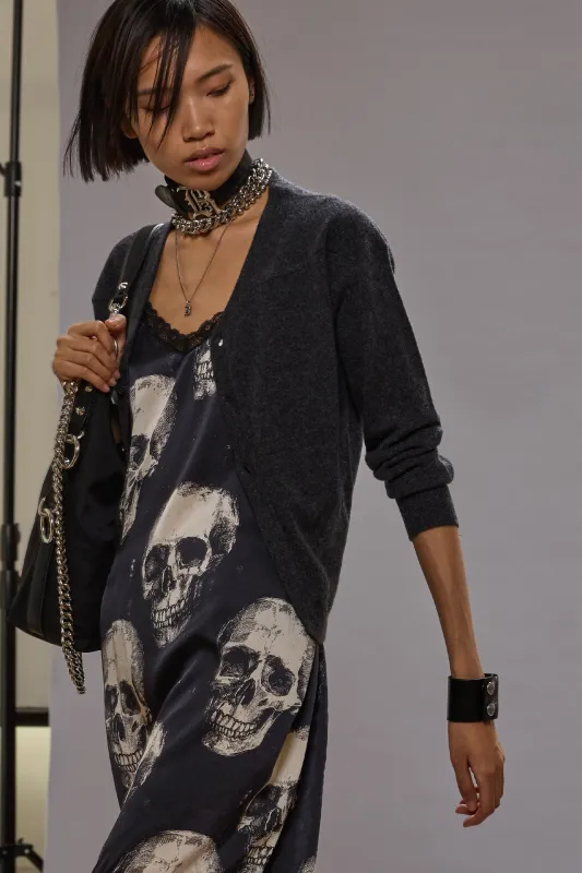 WRAP AROUND CARDIGAN - CHARCOAL sold by R13