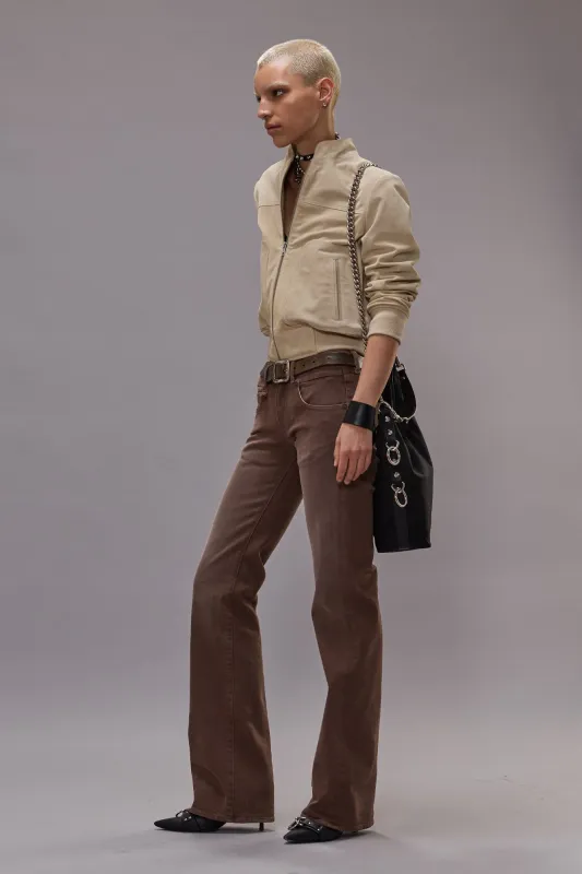 BOY FLARE - CLEAN UMBER STRETCH sold by R13