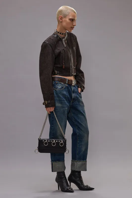 CUFFED X-BOYFRIEND JEAN - ADELAIDE SELVEDGE BLUE sold by R13