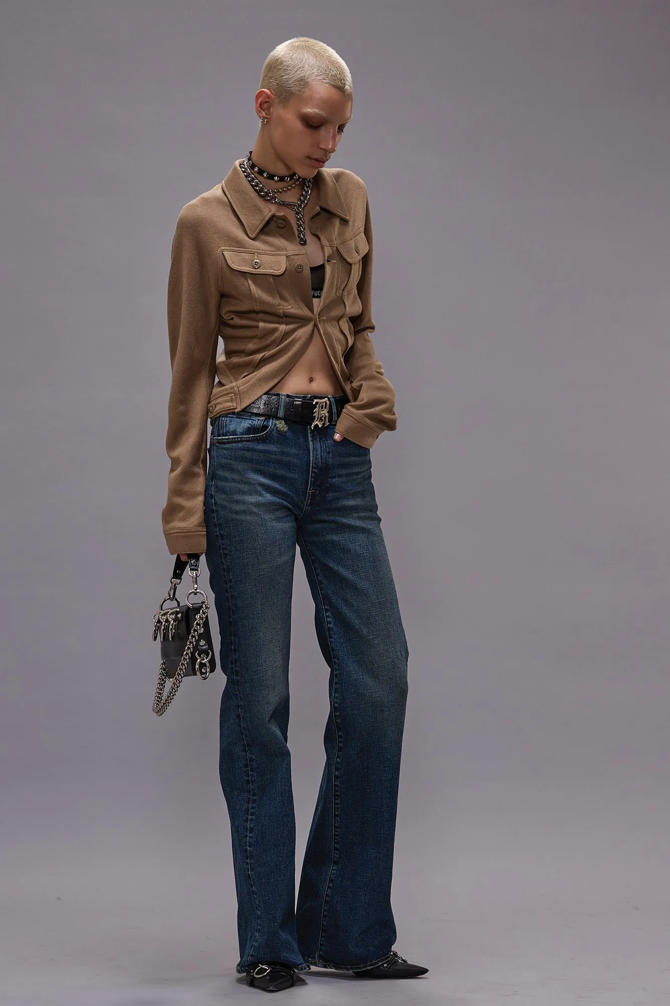 CHARLOTTE JEAN - MELVIN BLUE STRETCH sold by R13