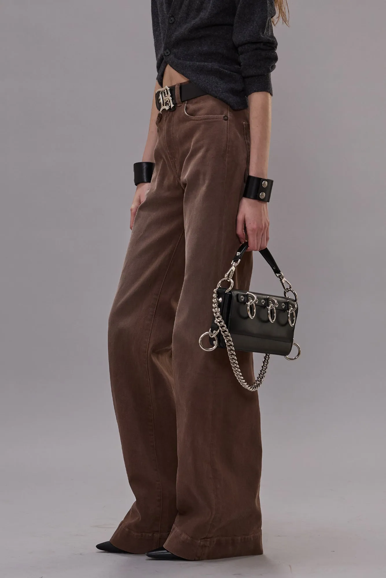 CHARLOTTE JEAN - CLEAN UMBER STRETCH sold by R13