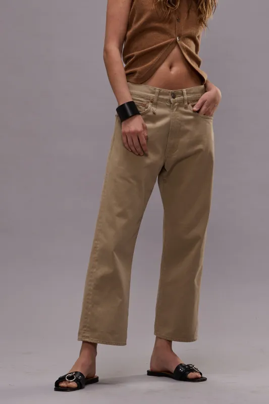 X-BOYFRIEND JEAN - KHAKI SATEEN sold by R13