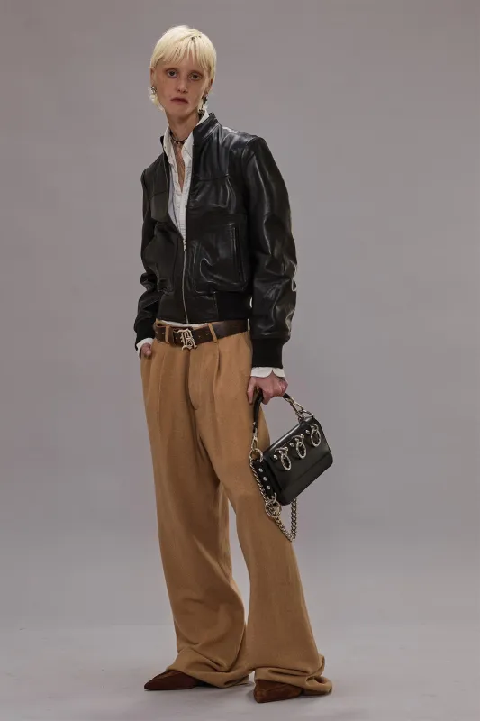 WIDE LEG TROUSER - CAMEL sold by R13