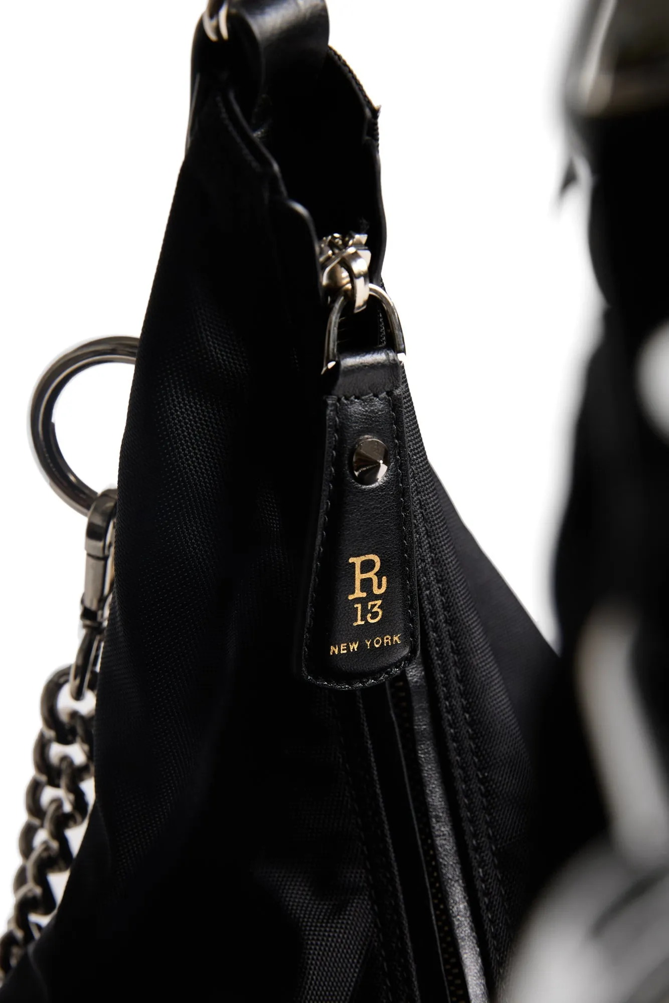 LARGE HARNESS BOHO CARRY ALL - BLACK sold by R13 product image thumbnail 3