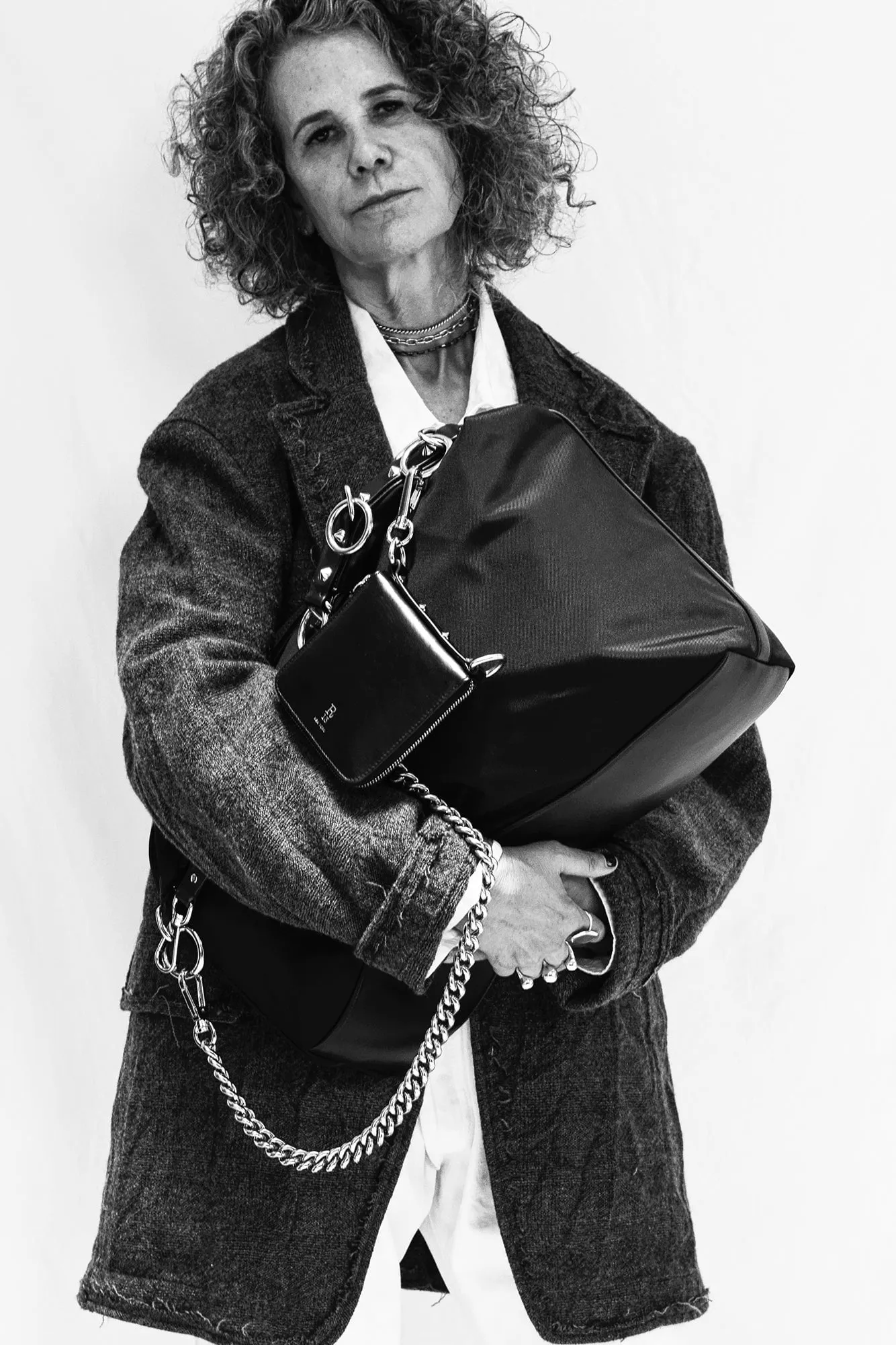 LARGE HARNESS BOHO CARRY ALL - BLACK sold by R13 product image thumbnail 5