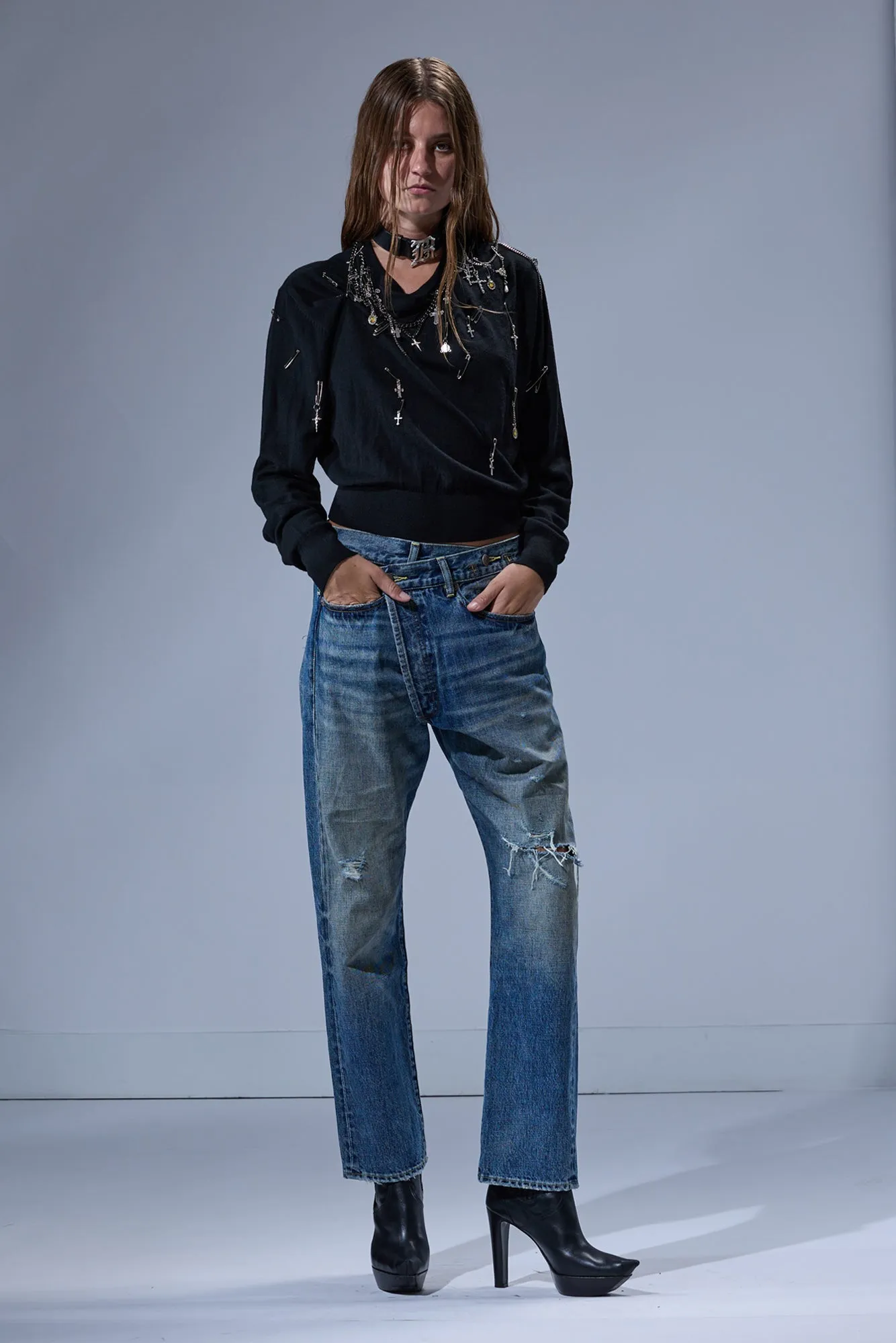 CROSSOVER JEAN - LEO BLUE sold by R13 product image thumbnail 2