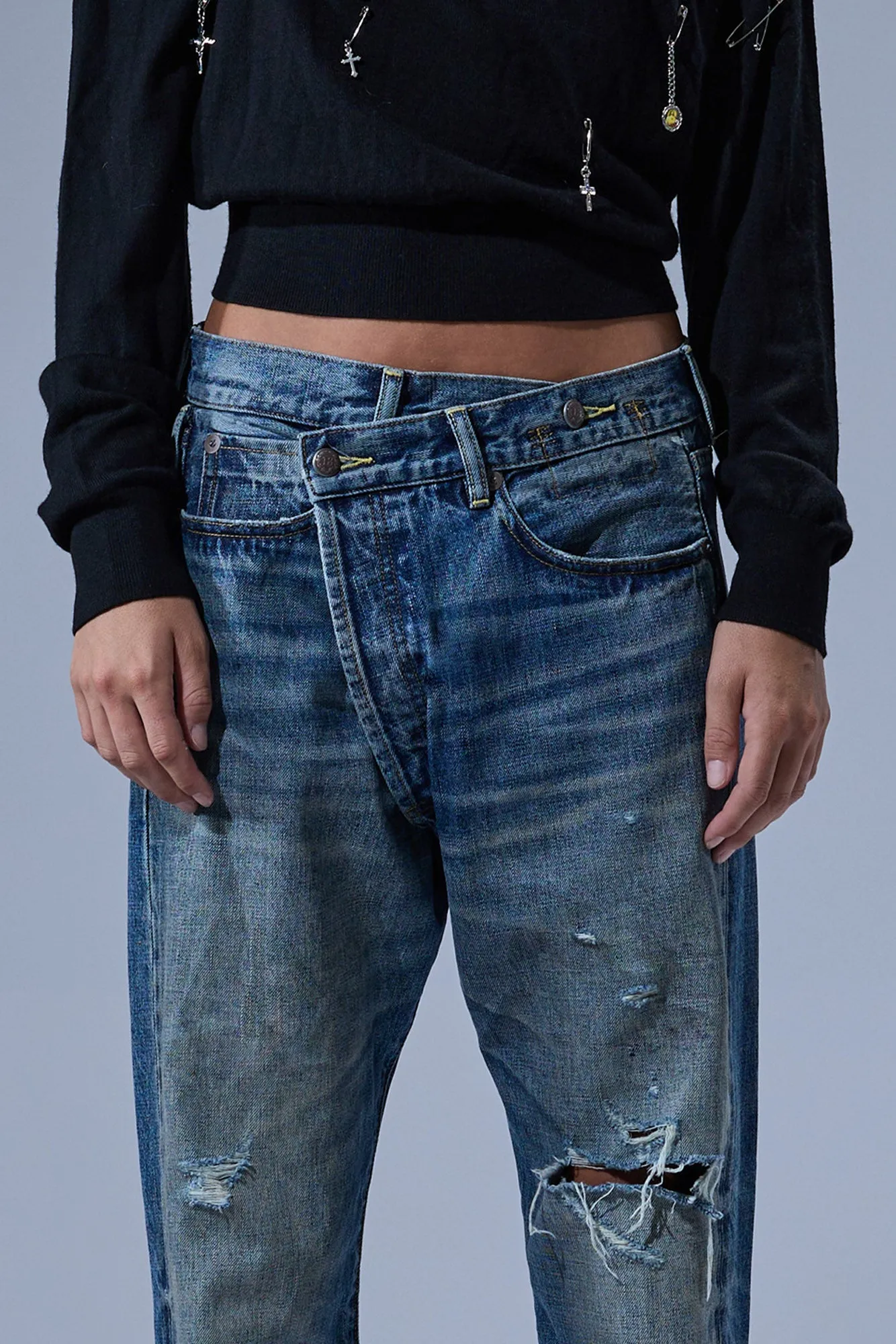 CROSSOVER JEAN - LEO BLUE sold by R13 product image thumbnail 3