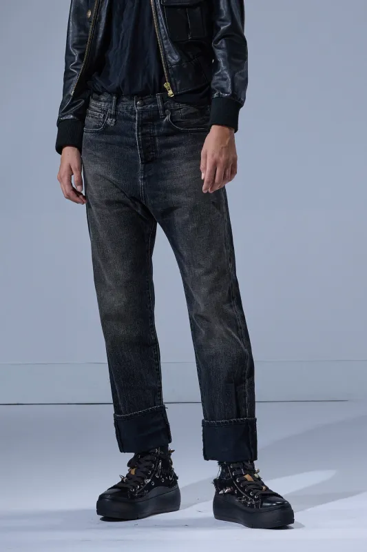 CUFFED TAILORED DROP - ASHBURY BLACK sold by R13