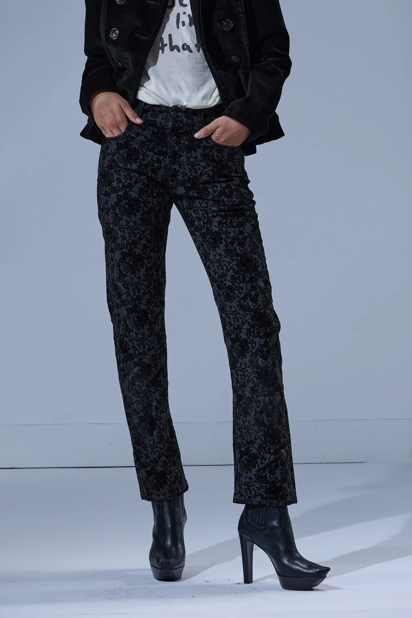 ROMEO JEAN - MIDNIGHT BLOOM BLACK sold by R13 product image thumbnail 2