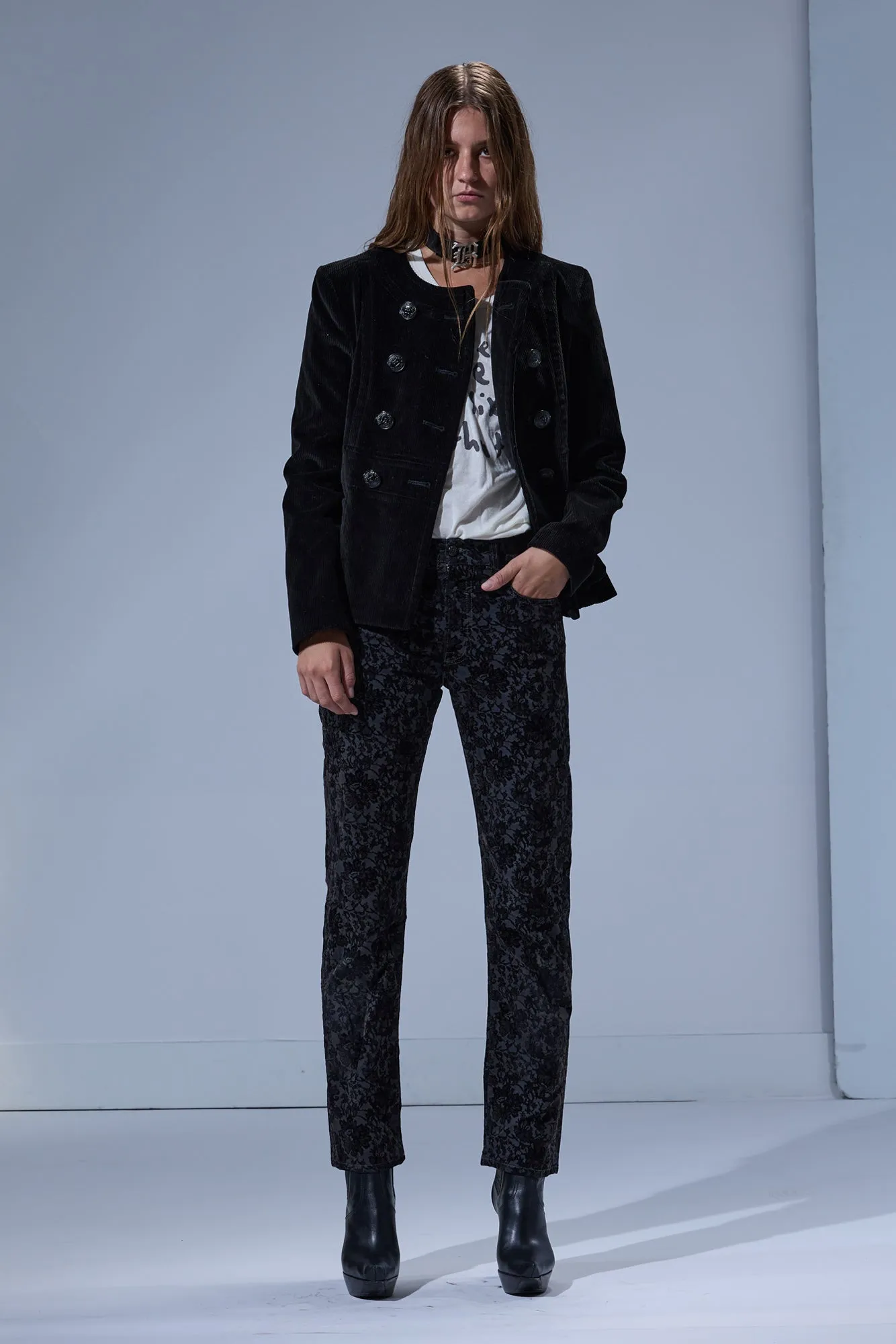 ROMEO JEAN - MIDNIGHT BLOOM BLACK sold by R13