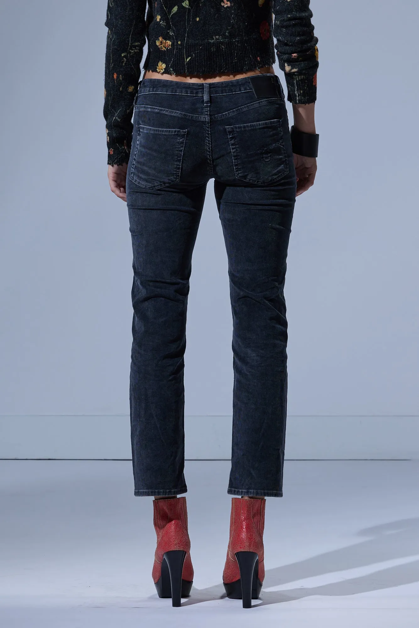 BOY STRAIGHT - OBSIDIAN STRETCH CORD BLACK sold by R13 product image thumbnail 3