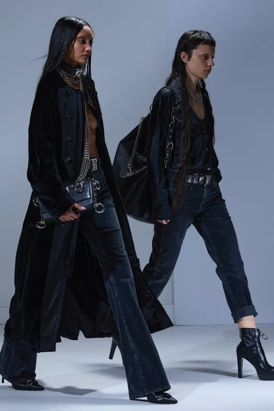 JANE JEAN - OBSIDIAN STRETCH CORD BLACK sold by R13