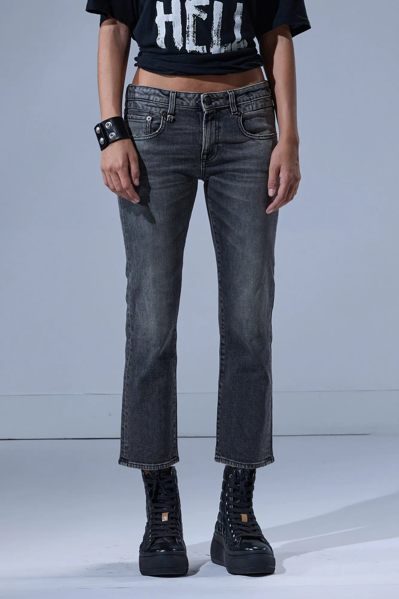 BOY STRAIGHT - LEYTON BLACK STRETCH sold by R13 product image thumbnail 2