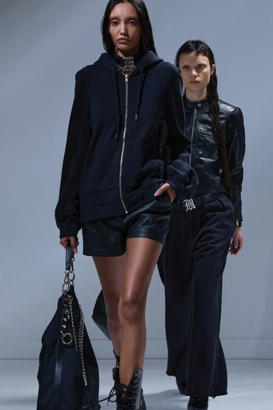 ELONGATED HOODIE - BLACK sold by R13