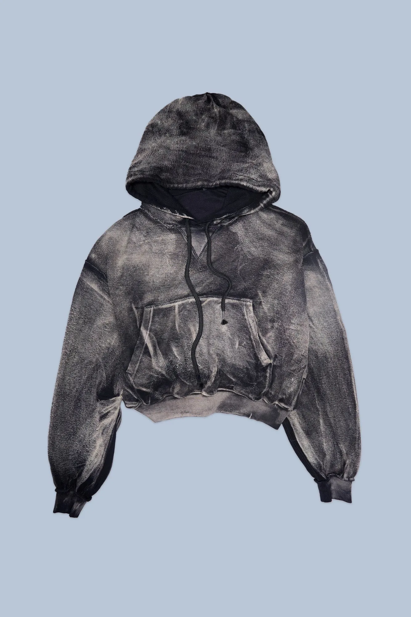 BALLOON POPOVER HOODIE - WASHED BLACK sold by R13 product image thumbnail 3
