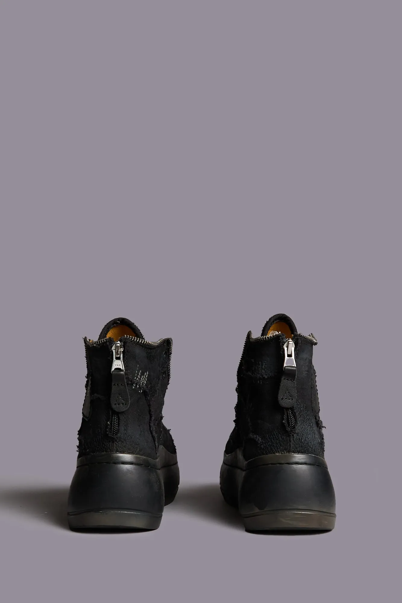 KURT HIGH TOP SNEAKER - BLACK PATCHWORK sold by R13 product image thumbnail 4