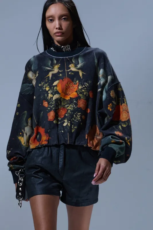 BALLOON CREWNECK - MULTICOLOR BLACK sold by R13