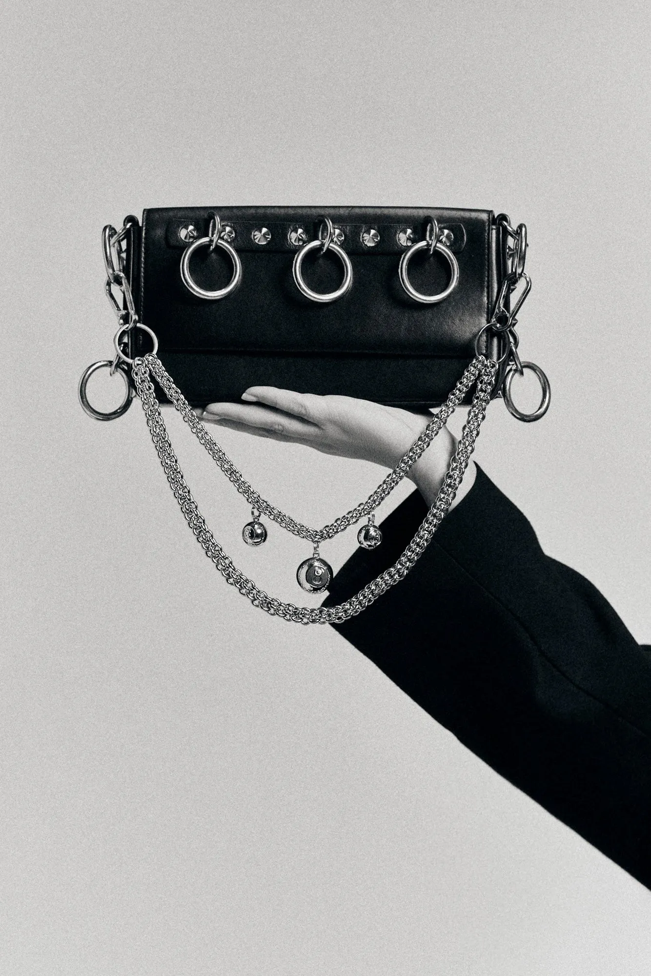 R13 x VEERT TRIPLE 8-BALL CHAIN - SILVER GREY STEEL sold by R13 product image thumbnail 2