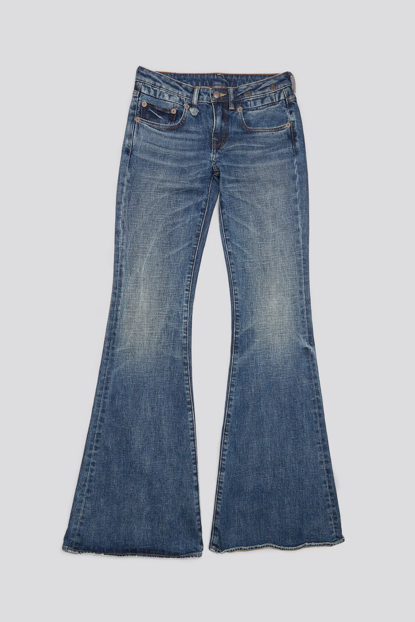 OVERFLOW BOY FLARE - MIRE BLUE STRETCH sold by R13 product image thumbnail 4