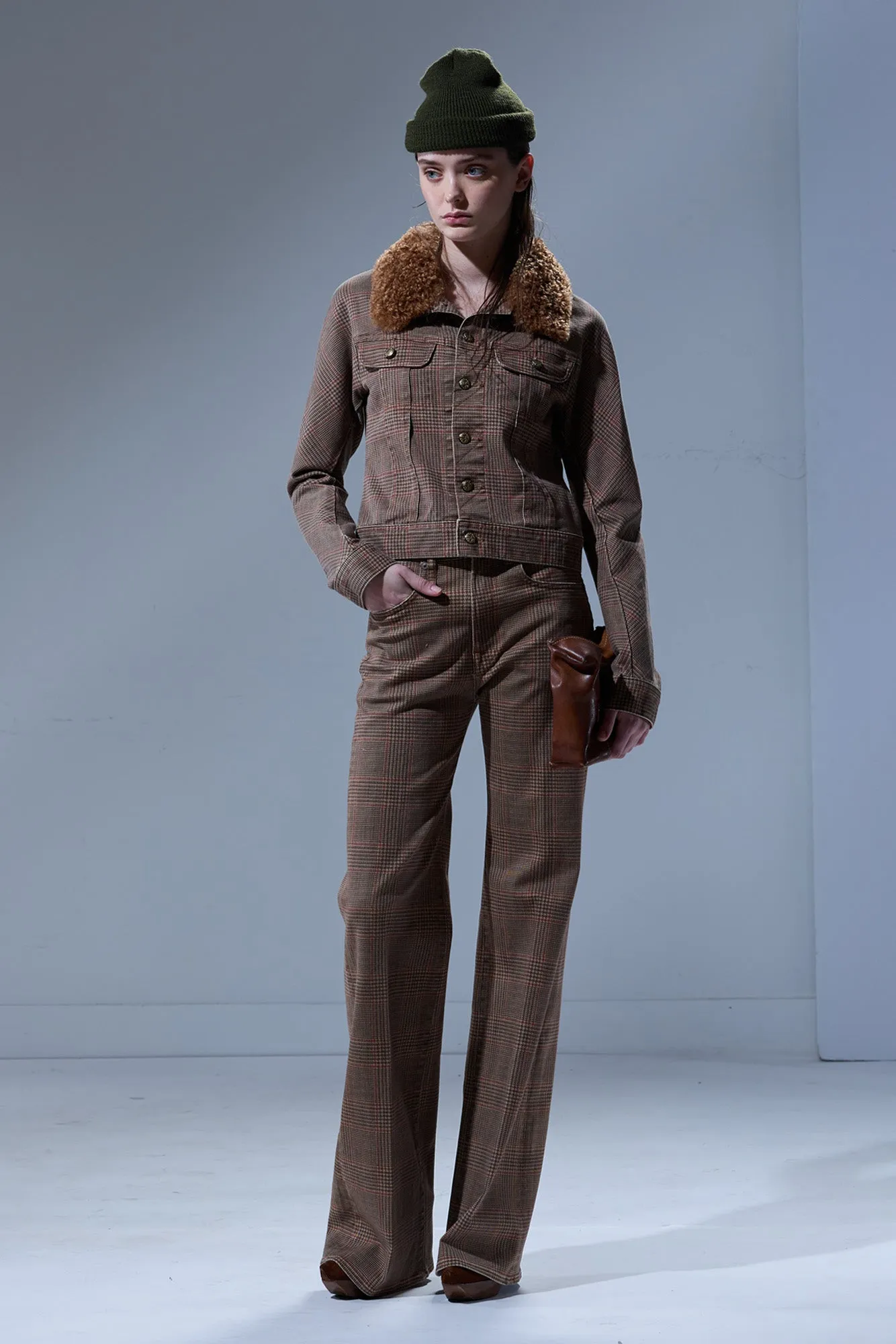 CHARLOTTE JEAN - BROWN GLENPLAID sold by R13 product image thumbnail 2