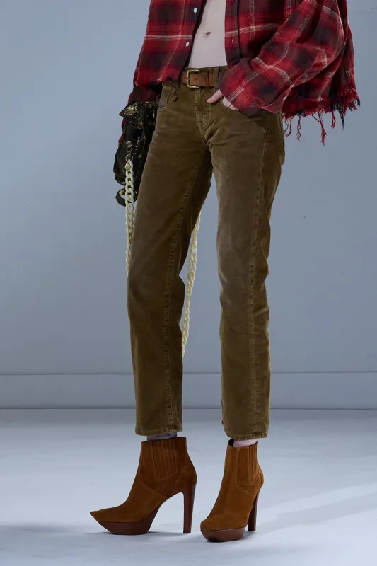 BOY STRAIGHT - GOLDEN BROWN STRETCH CORD sold by R13