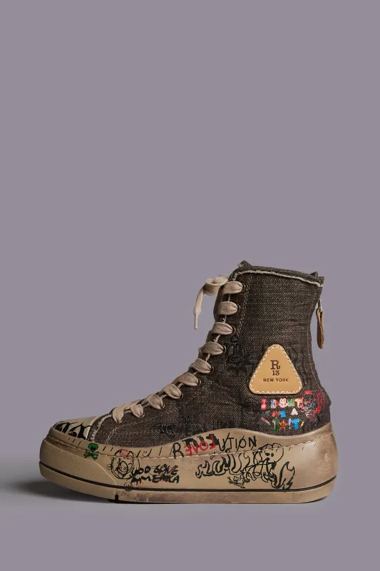 DISTRESSED TALL KURT - DARK BROWN sold by R13