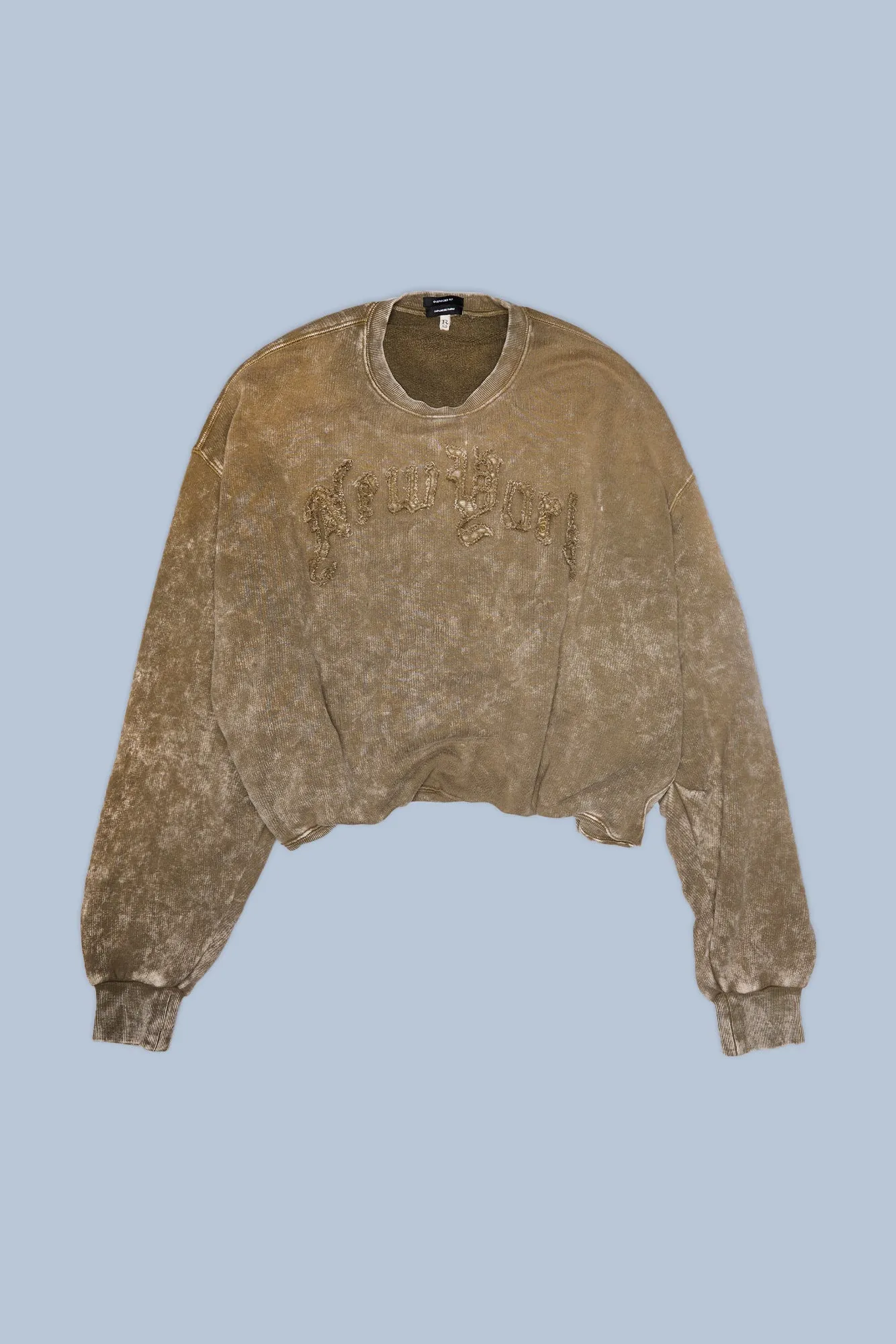 NEW YORK BALLOON CREWNECK - ACID OLIVE GREEN sold by R13 product image thumbnail 3