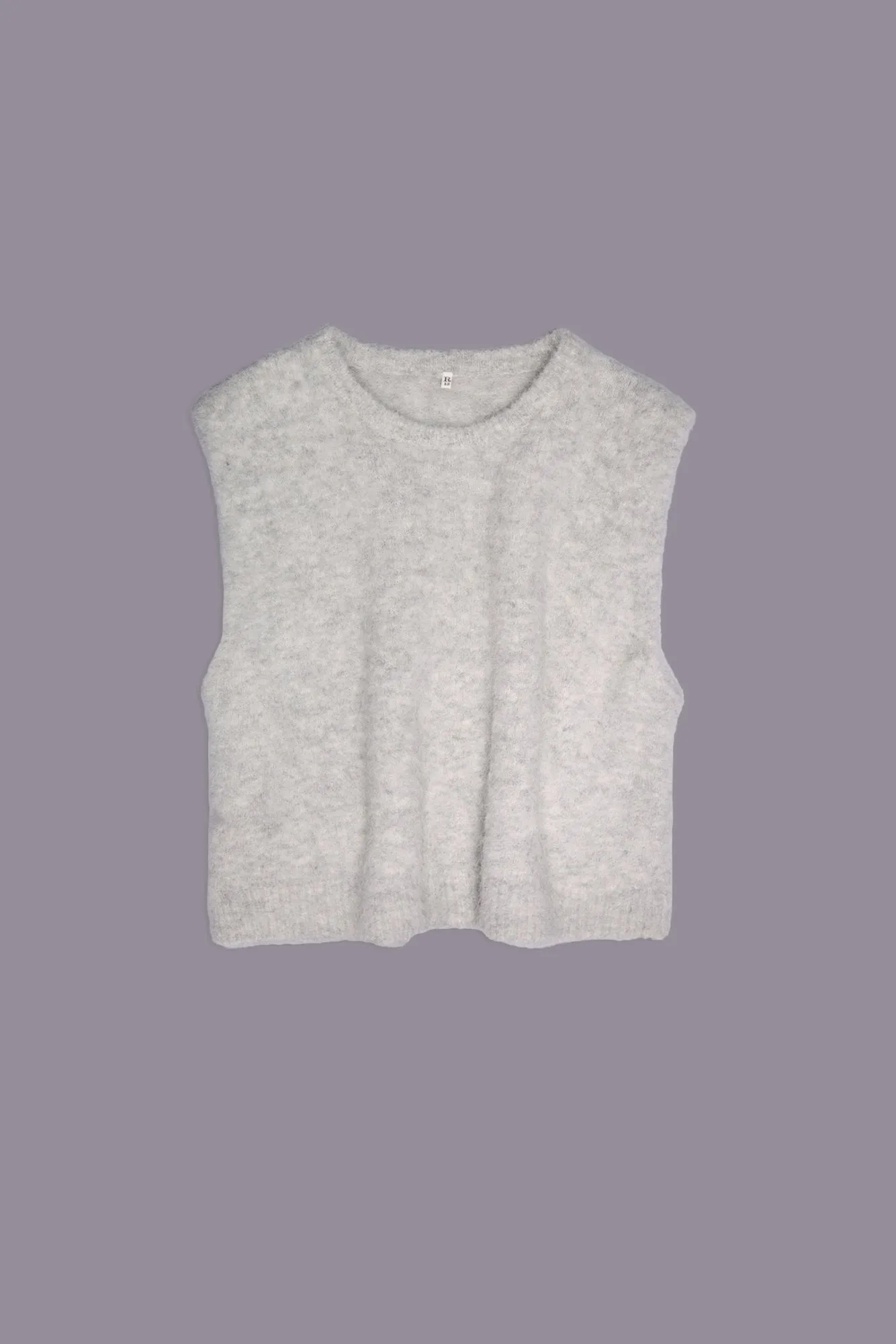 DEEP ARMHOLE VEST - LIGHT HEATHER GREY sold by R13 product image thumbnail 3