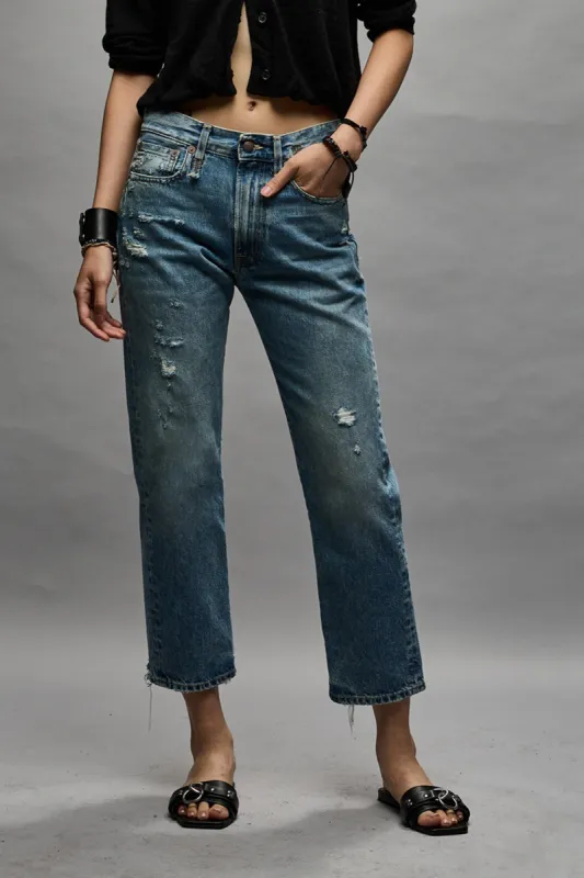 BOYFRIEND JEAN - BAIN WITH RIPS sold by R13