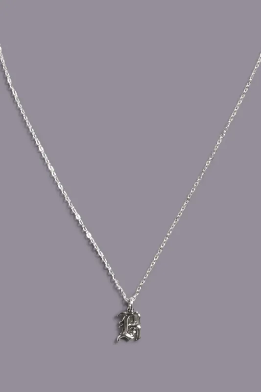 R13 CHAIN NECKLACE WITH PENDANT - SHINY SILVER sold by R13