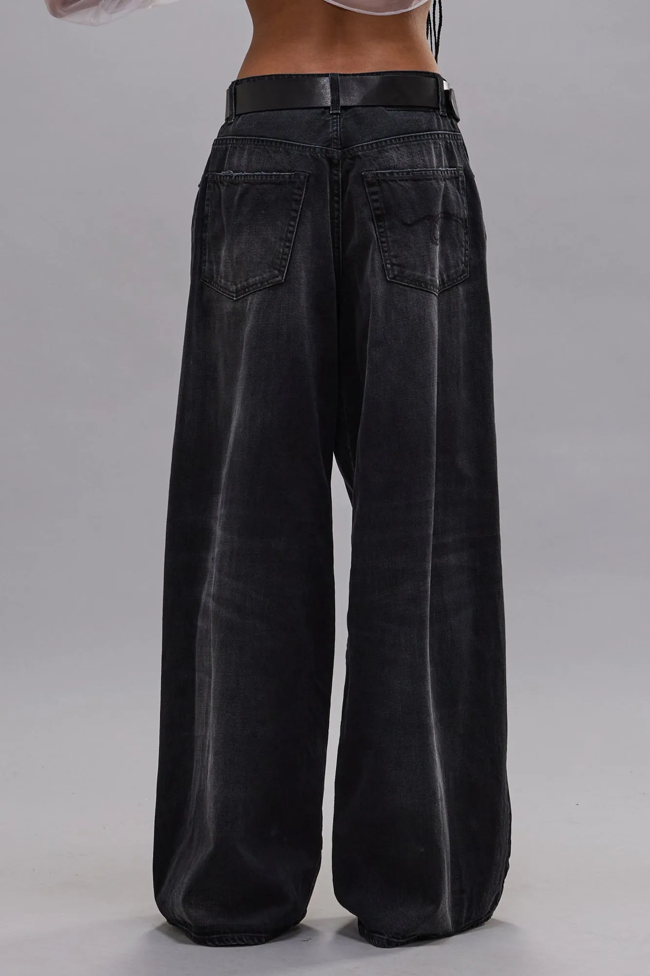 NICO WRAP JEAN - ESSEX BLACK sold by R13 product image thumbnail 4