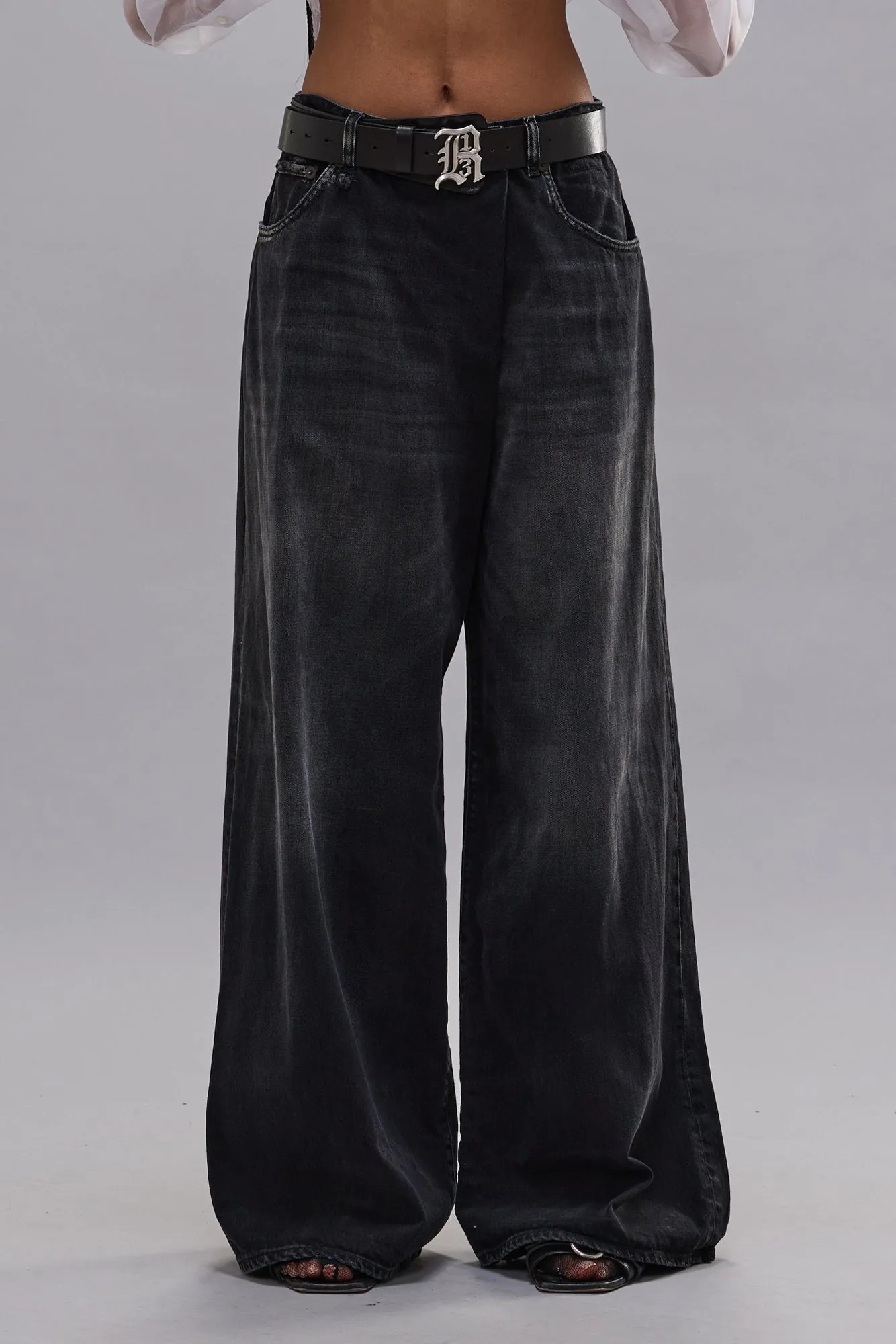NICO WRAP JEAN - ESSEX BLACK sold by R13 product image thumbnail 3