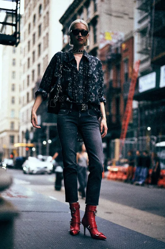 BOY STRAIGHT - ESSEX BLACK STRETCH sold by R13