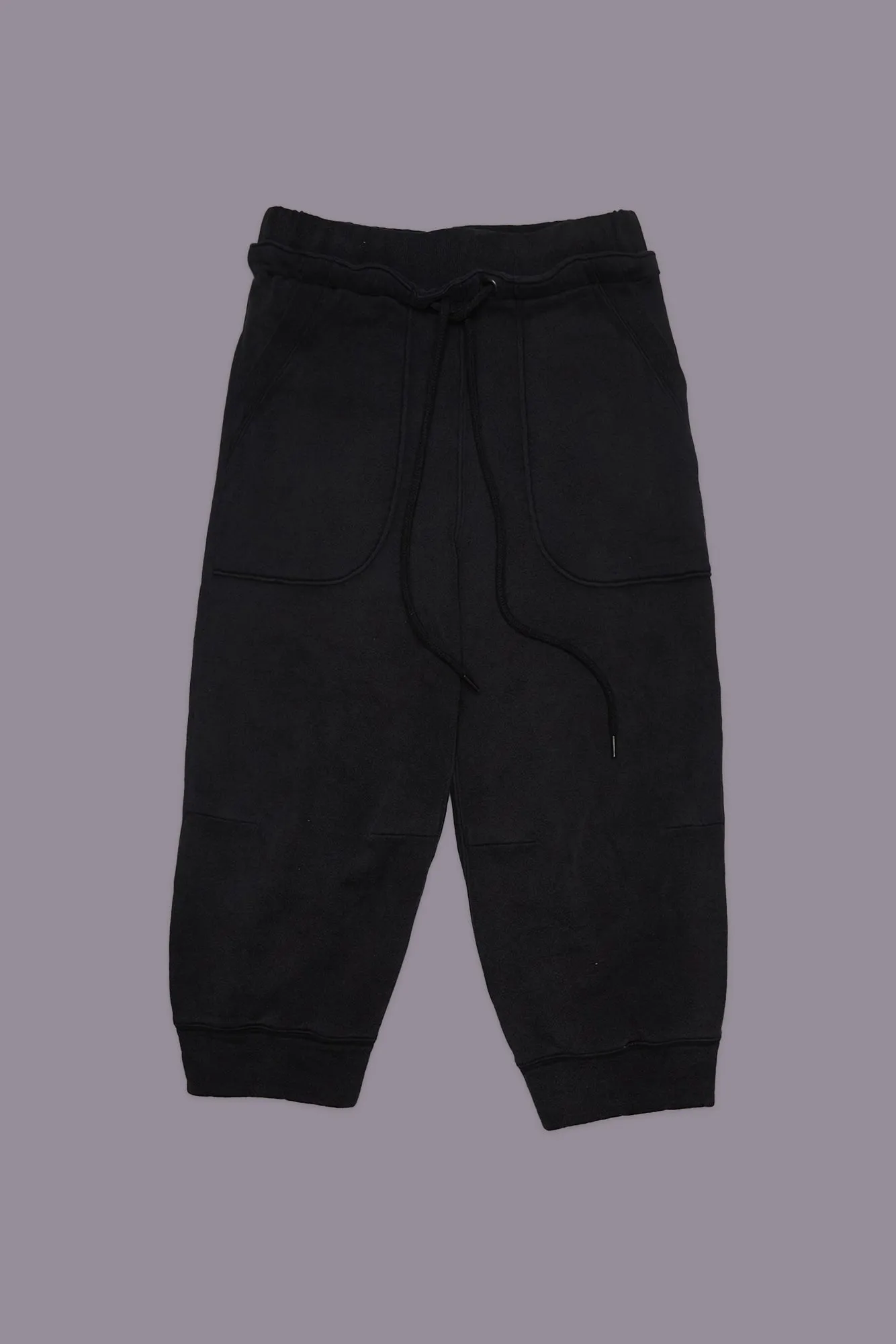 DECONSTRUCTED CROPPED SWEATPANT - BLACK sold by R13 product image thumbnail 3