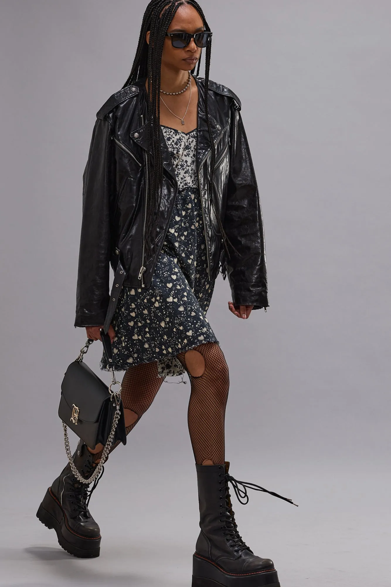 CREWNECK MOTO JACKET - BLACK sold by R13 product image thumbnail 3