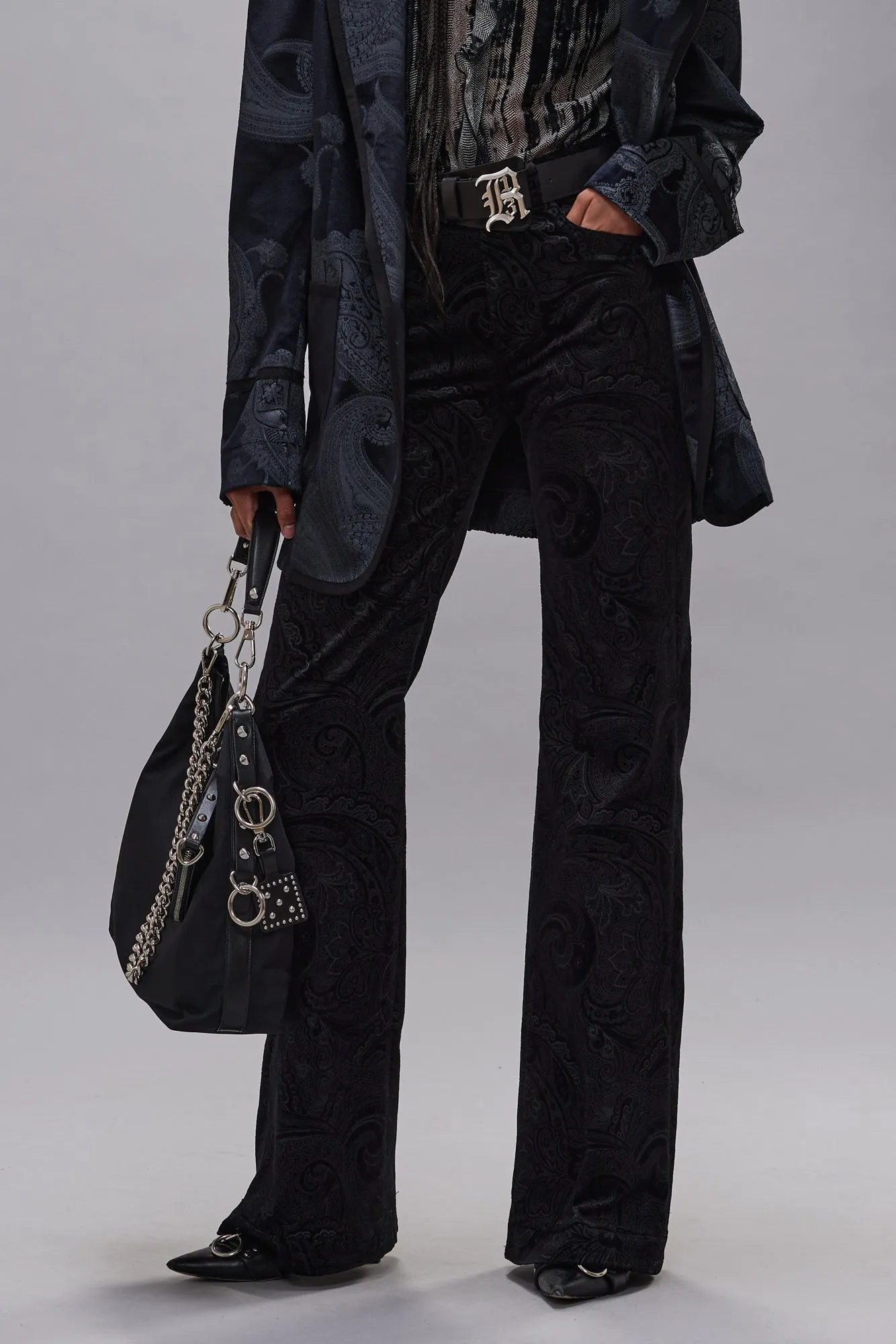 CHARLOTTE JEAN - BLACK GREY PAISLEY sold by R13 product image thumbnail 3