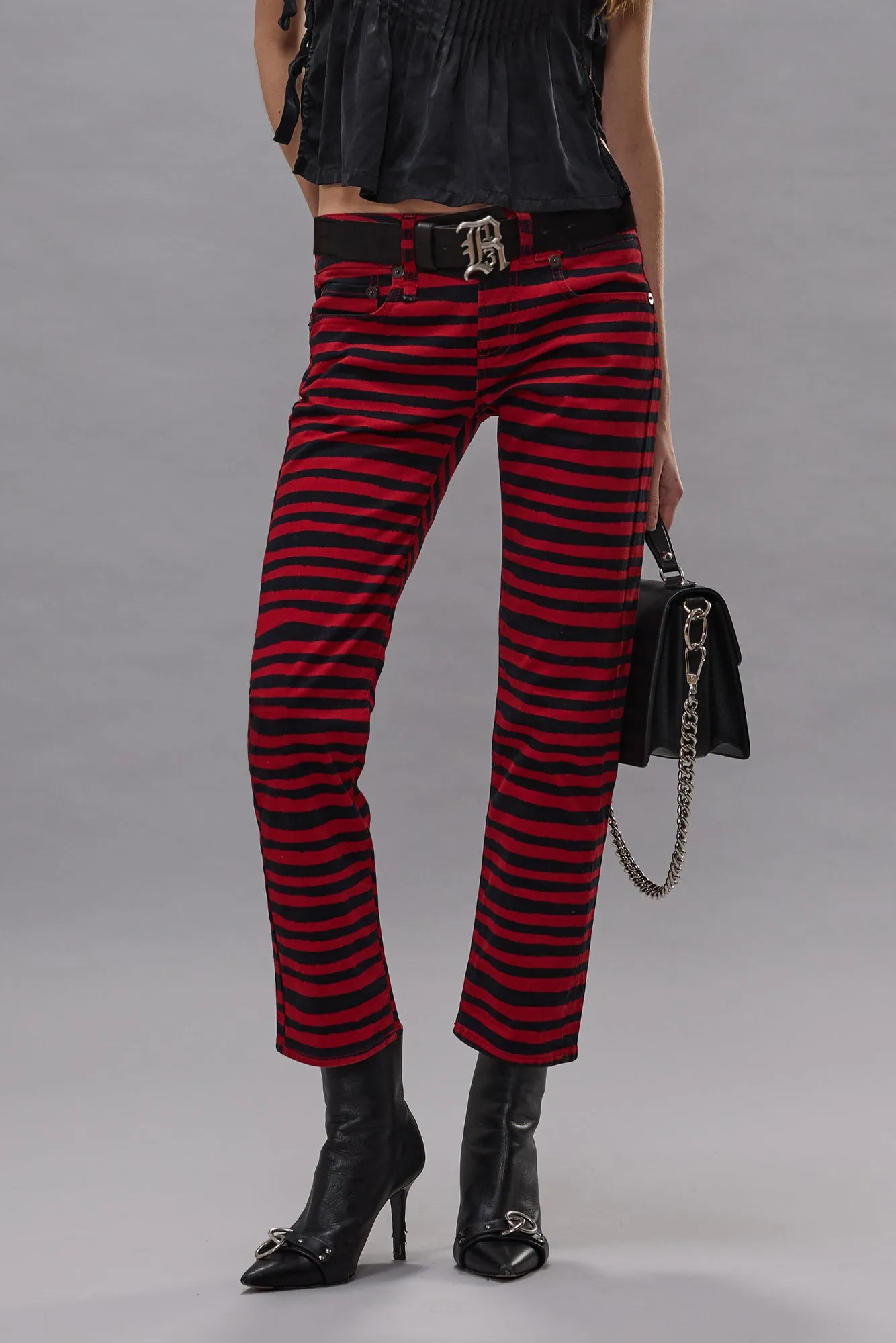 BOY STRAIGHT - RED STRIPE sold by R13 product image thumbnail 2