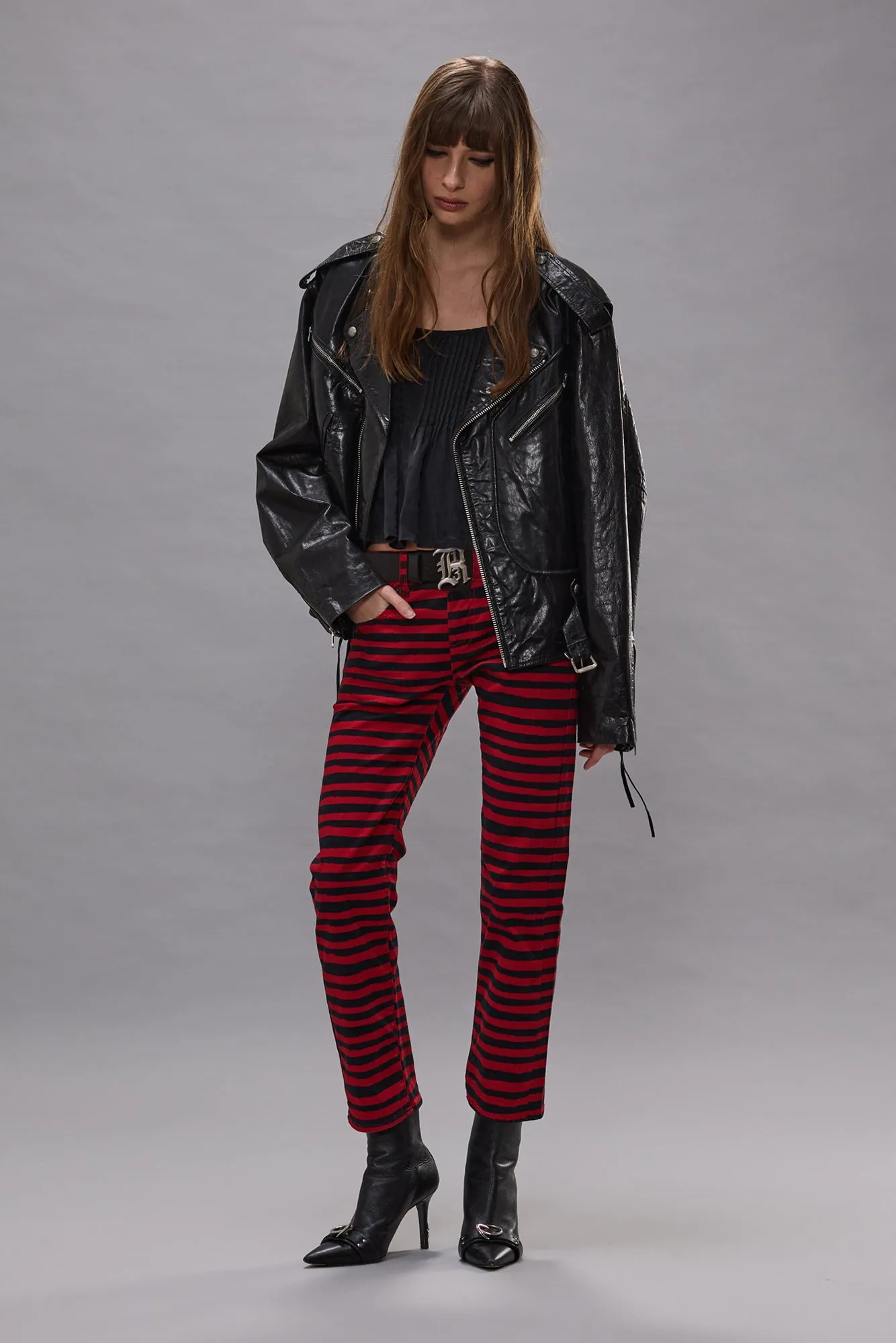 BOY STRAIGHT - RED STRIPE sold by R13