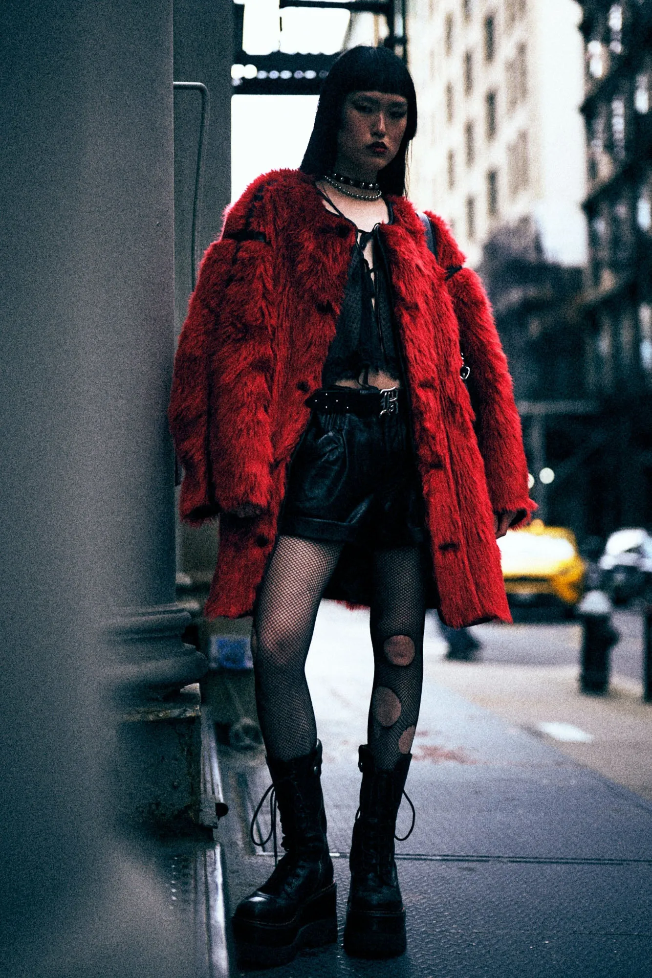 TAPED LINER COAT - RED sold by R13 product image thumbnail 2