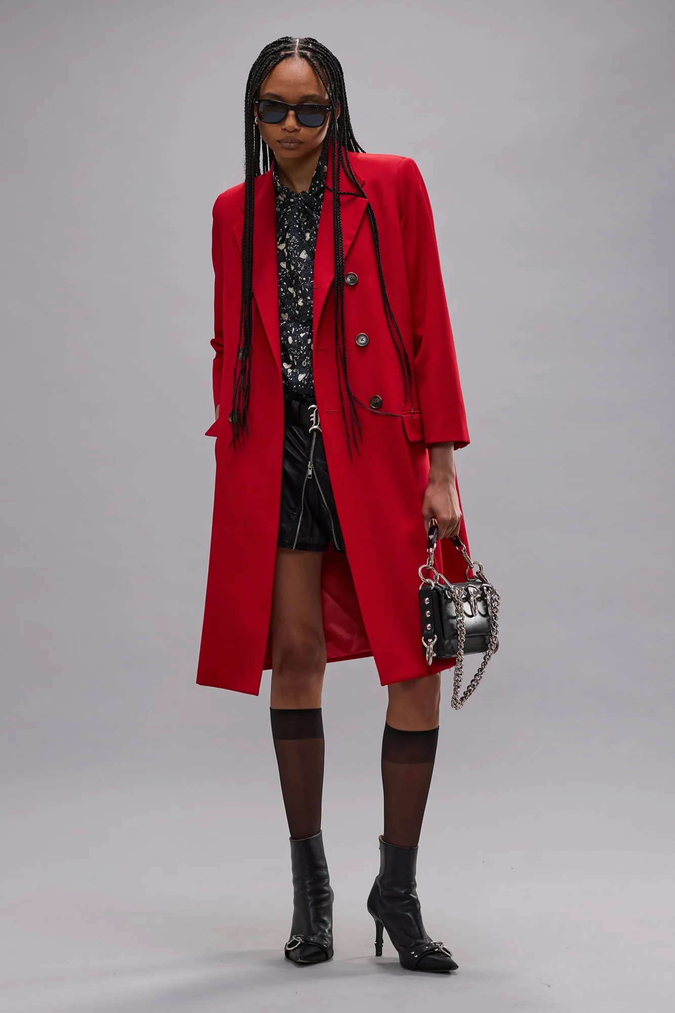 RELAXED DOUBLE BREASTED COAT - RED sold by R13 product image thumbnail 4