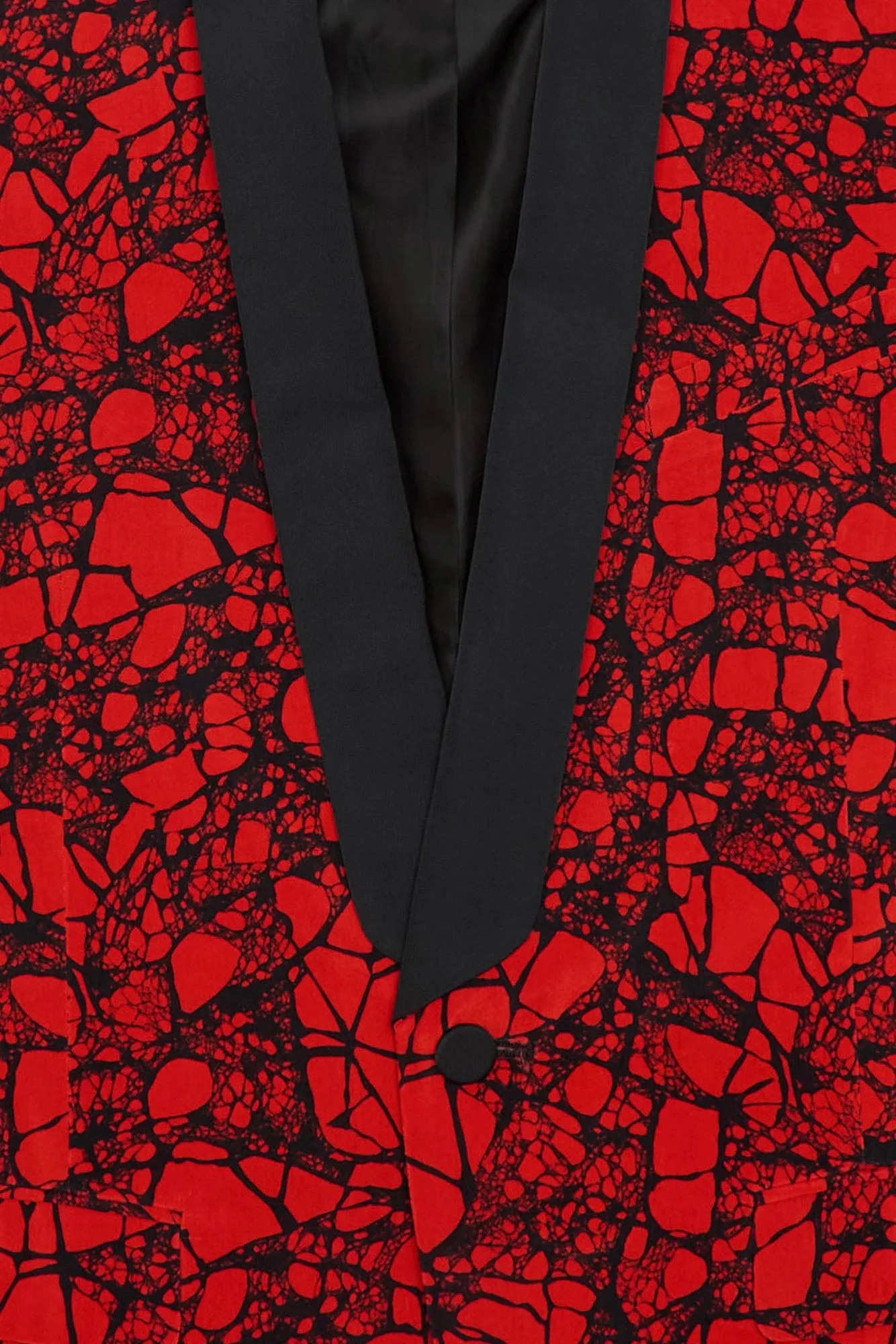 SHRUNKEN BLAZER - RED/BLACK LACE sold by R13 product image thumbnail 5