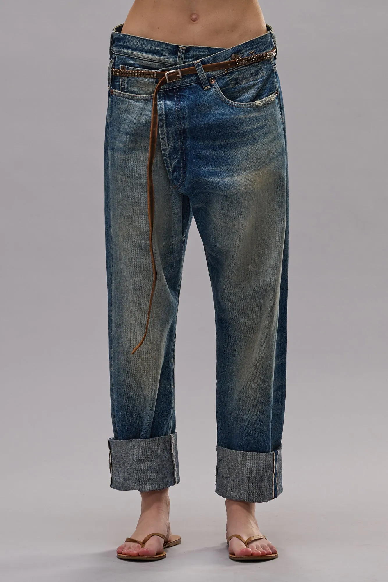 CUFFED CROSSOVER - ABYSS SELVEDGE BLUE sold by R13 product image thumbnail 2