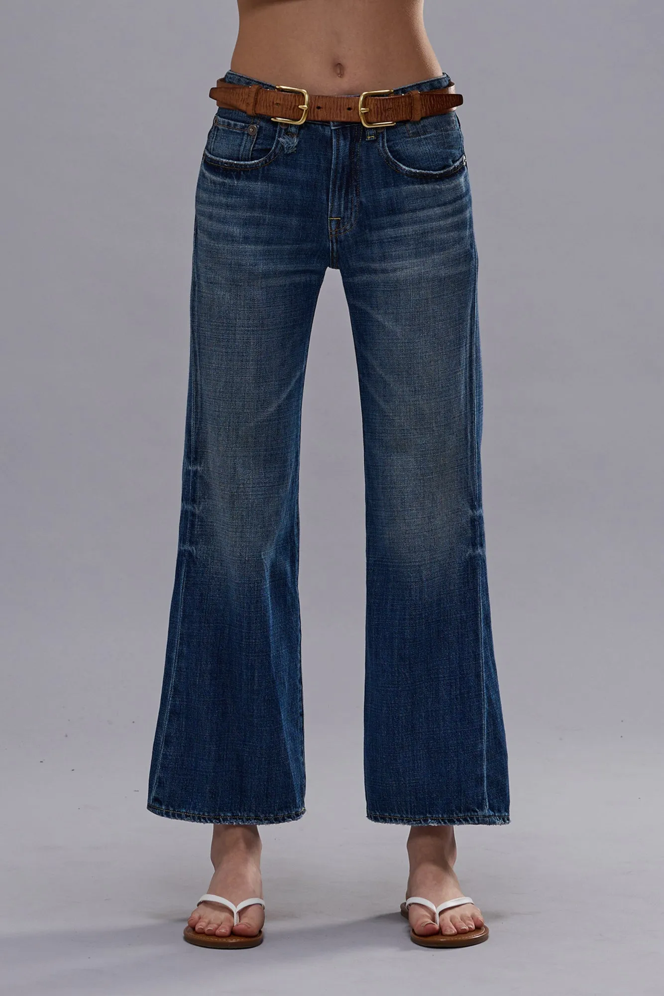 JOAN CROPPED FLARE JEAN - RAINE BLUE sold by R13 product image thumbnail 2
