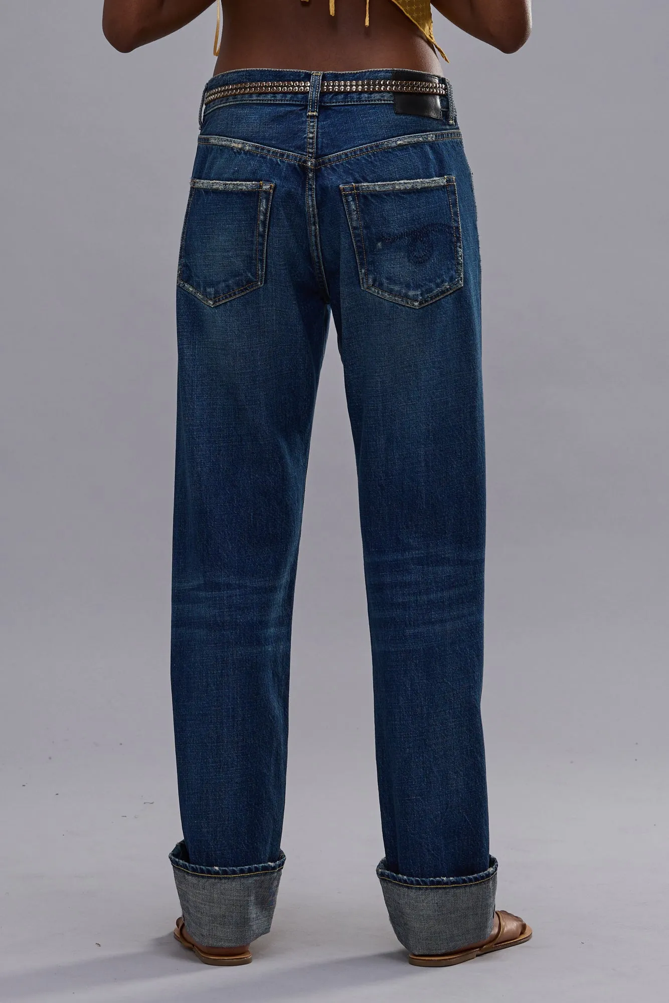 CUFFED ROMEO JEAN - OASIS BLUE sold by R13 product image thumbnail 3