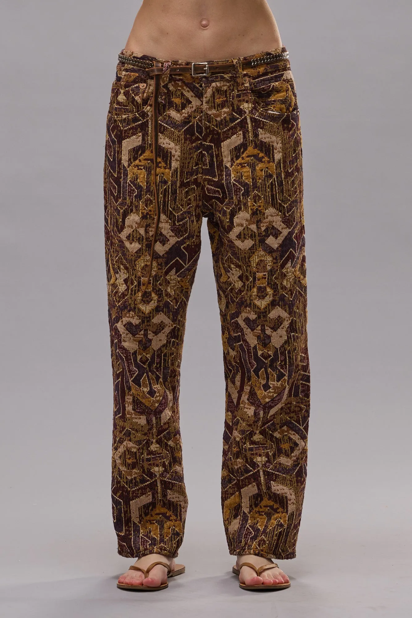 X-BOYFRIEND JEAN - GEO BROWN JACQUARD sold by R13 product image thumbnail 3